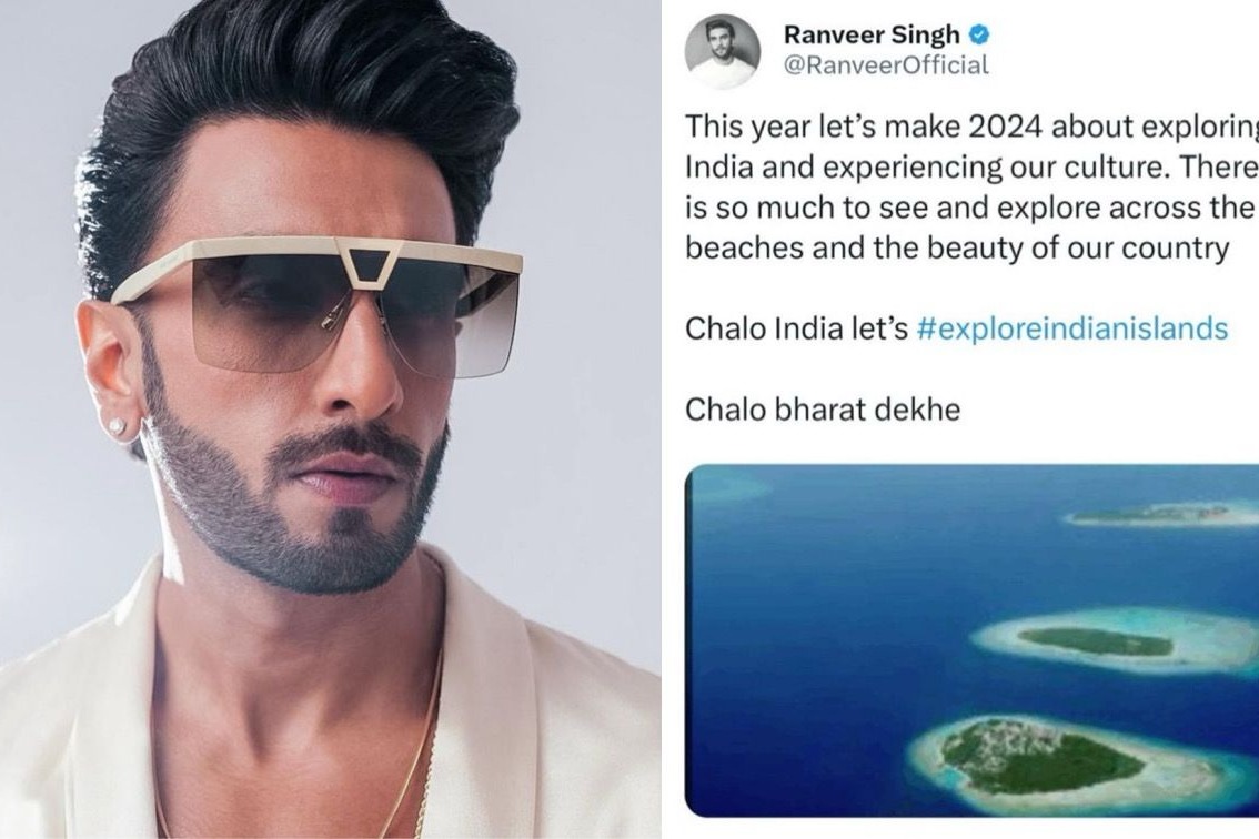 It's Lakshadweep! Oops, no, Maldives! Ranveer gets his geography wrong