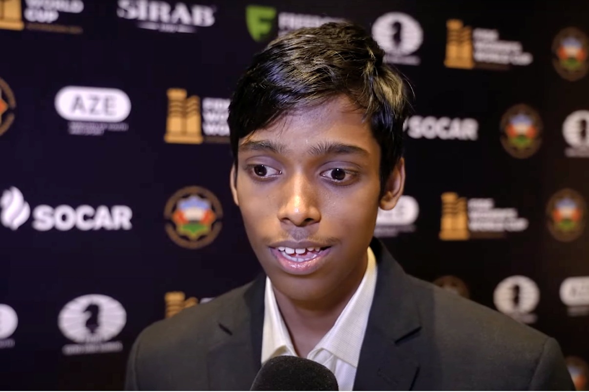 Praggnanandhaa becomes India No. 1 after beating world champ Ding Liren