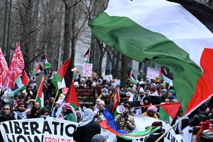 Thousands march in Brussels for Gaza ceasefire before EU meetings