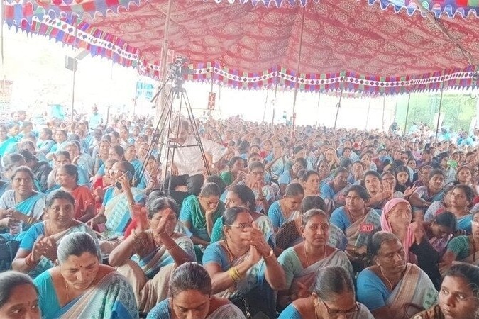 Anganwadi workers in Andhra return to work after 42-day strike