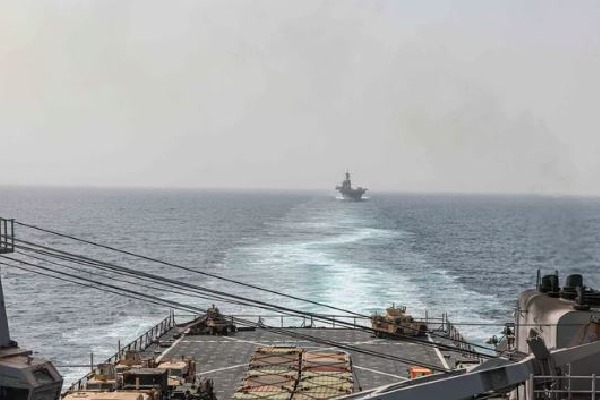 Houthis claim launching missile attacks at US commercial vessels, navy warships