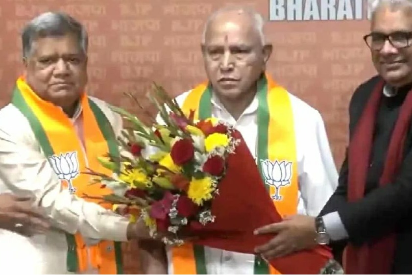 Ex-K'taka CM Jagadish Shettar rejoins BJP after short tryst with Congress