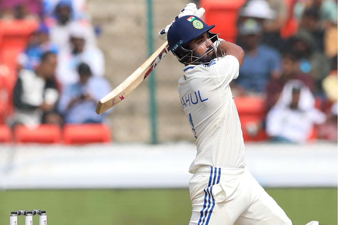 1st Test: Rahul, Axar keep steady India after Hartley dismisses top-order in chase of 231