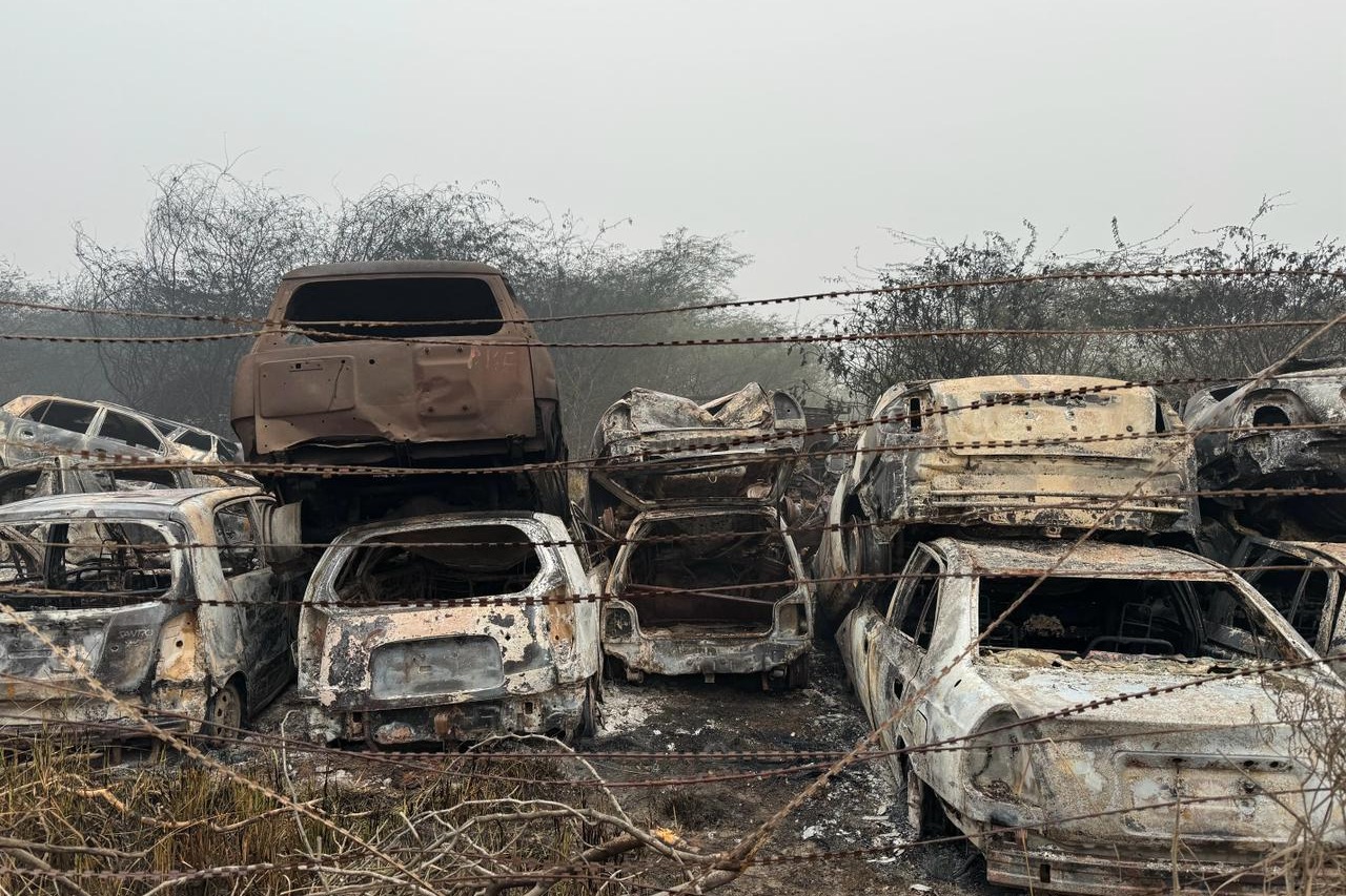 Around 300 vehicles charred in fire at Delhi Police malkhana