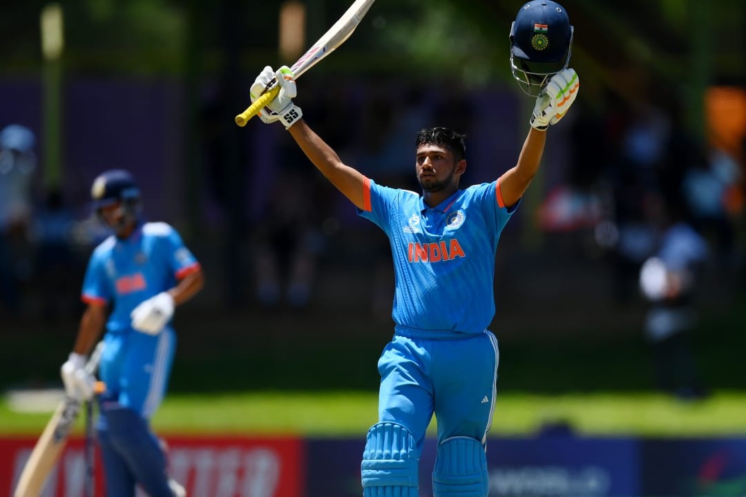 U19 Men's World Cup: Musheer Khan's 131, Pandey's 4-19 help India thrash New Zealand by 214 runs