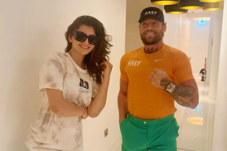 Urvashi Rautela trains with Irish MMA fighter Conor McGregor for her next film