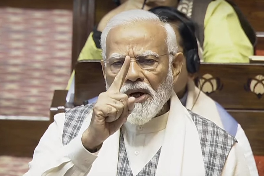 PM Modi tears into Congress for 'spreading lies' on LIC, PSUs