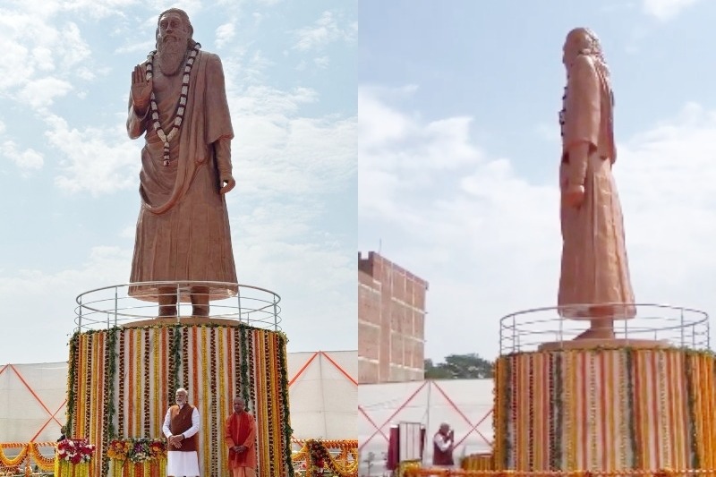 PM Modi unveils statue of Sant Ravidas, says his govt following the seer's ideology