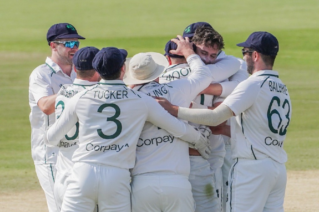 Ireland beat Afghanistan by six wickets to secure maiden Test victory