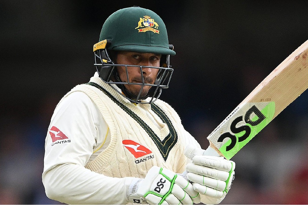 Usman Khawaja forced to remove black dove sticker from his bat against NZ