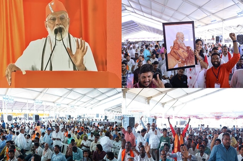 PM Modi's speech in Telangana's Adilabad draws loud cheers