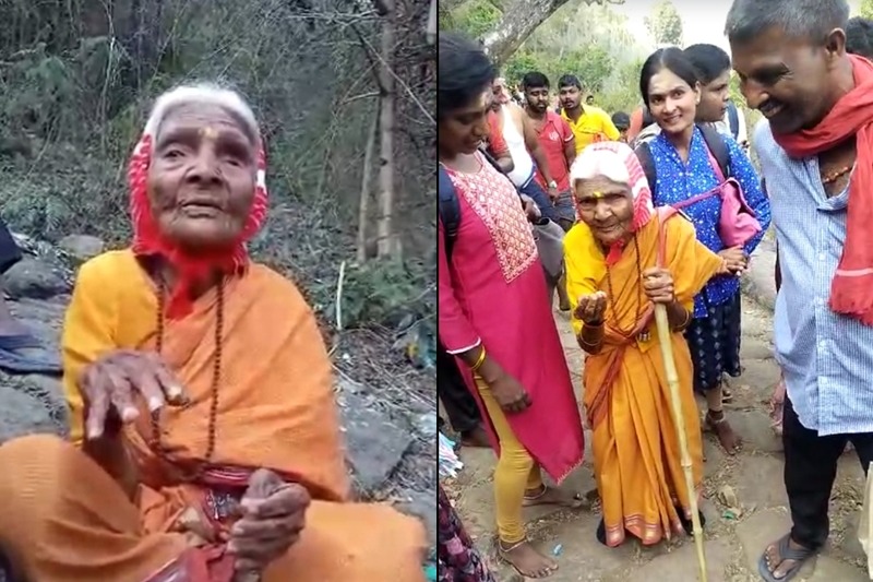 102-yr-old K'taka woman's strenuous trek up the hill, prays for PM Modi's 3rd tenure