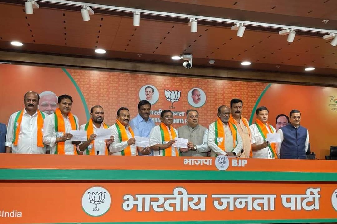 Jolt to BRS as 4 party leaders switch to BJP