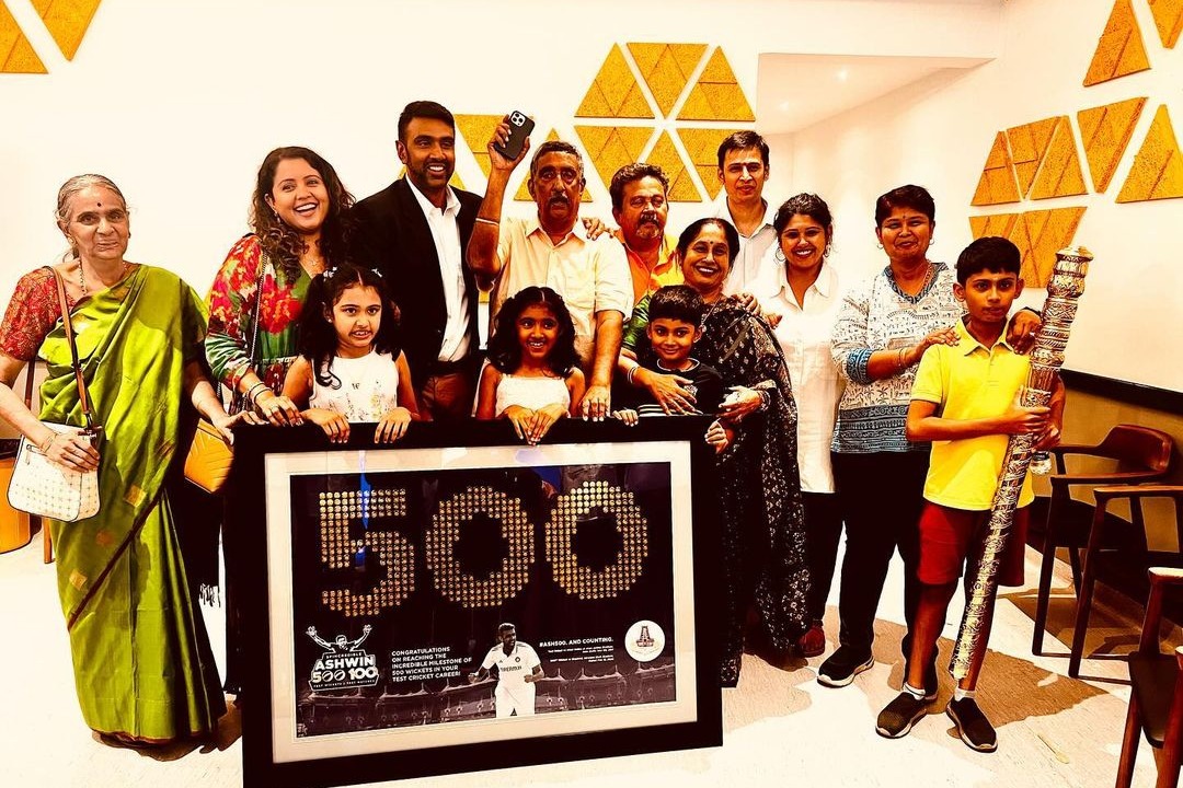 Ashwin thanks family, friends, and all those who helped him join the 500-wicket club