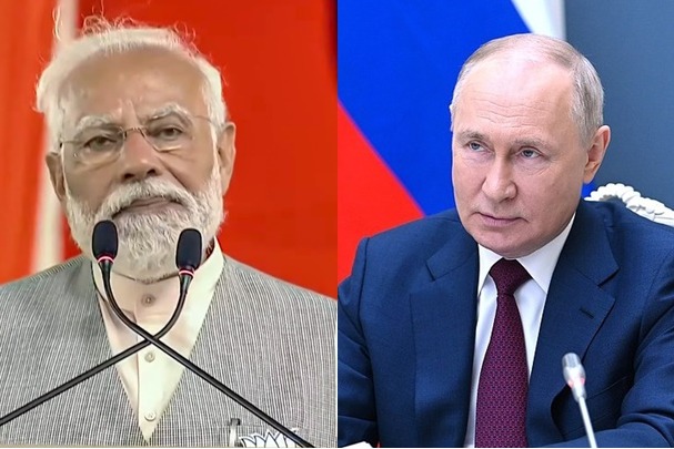 PM Modi dials Vladimir Putin, congratulates him on poll victory