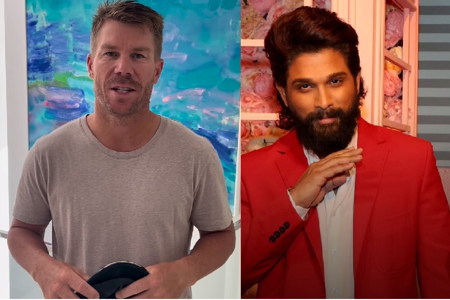 David Warner congratulates ‘Pushpa’ after ‘legend’ Allu Arjun unveils his wax statue in Dubai