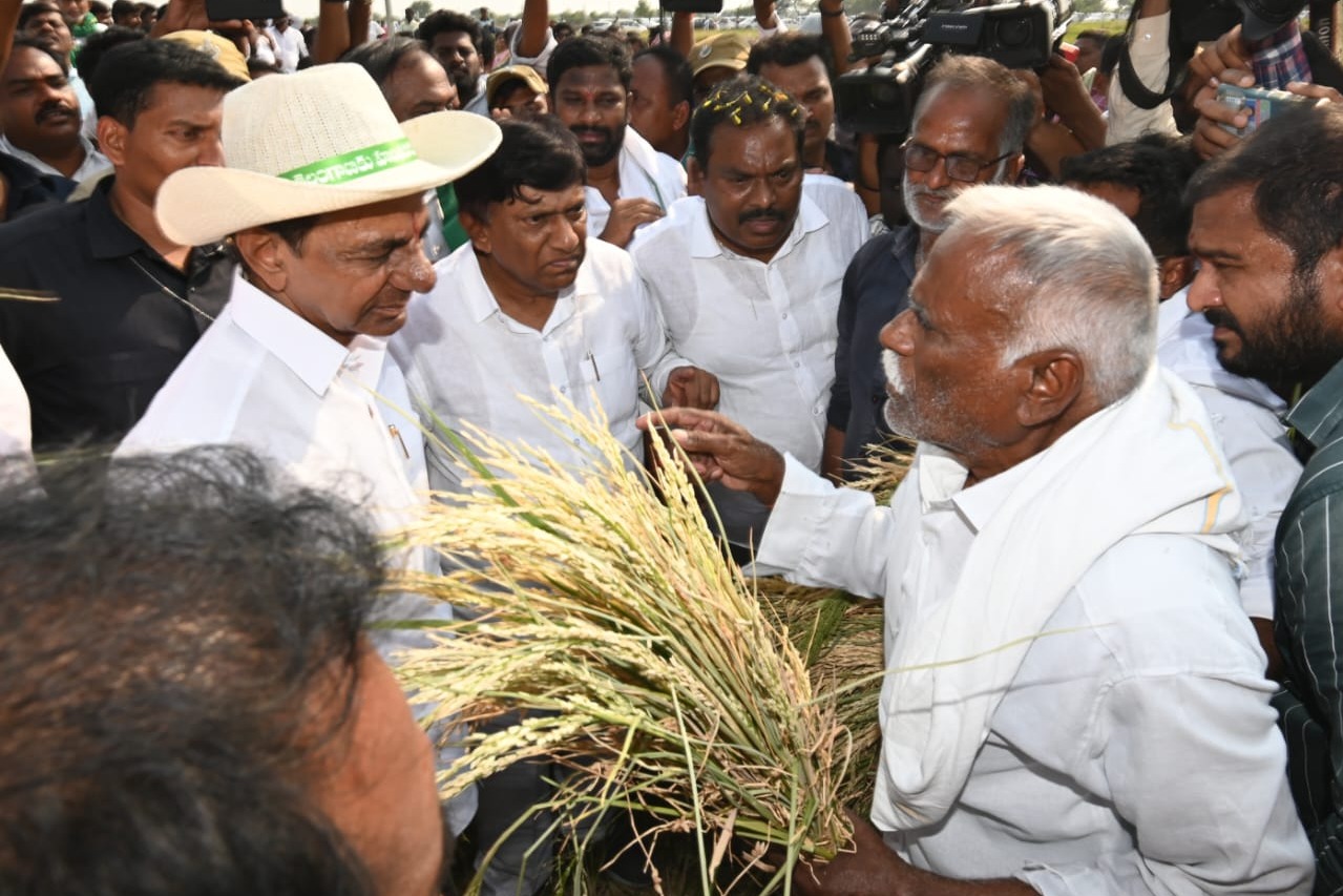 KCR warns of protest over withering crops