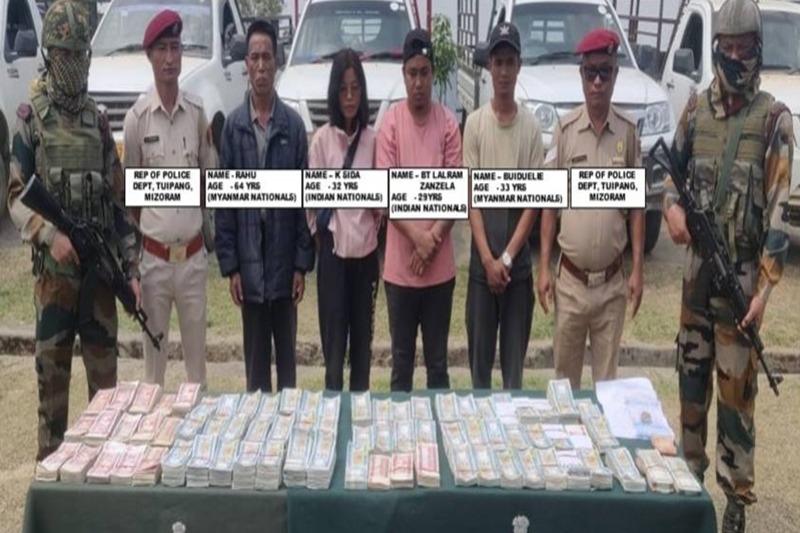 Six Myanmar nationals among 16 held with Indian & Myanmarese currencies