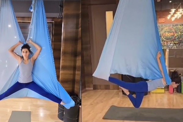 Taapsee calls herself a 'work in progress’ as she turns into butterfly doing aerial yoga