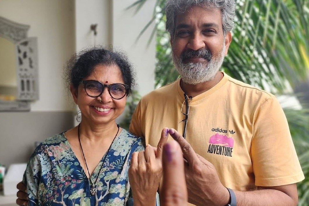 Rajamouli flew in from Dubai and ‘rushed to polling booth’ from airport