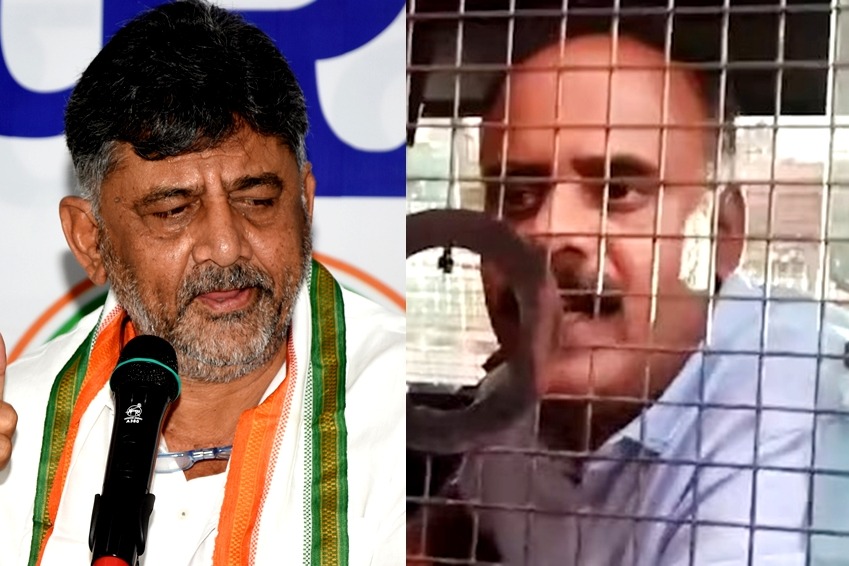 'Won’t comment on mentally sick man's remarks', Shivakumar trashes bribery charge by jailed BJP leader