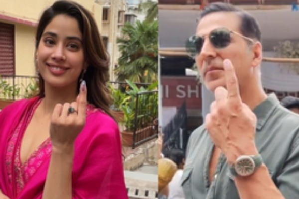 LS Polls: Bollywood actors Akshay Kumar, Janhvi Kapoor among early-bird voters in Mumbai