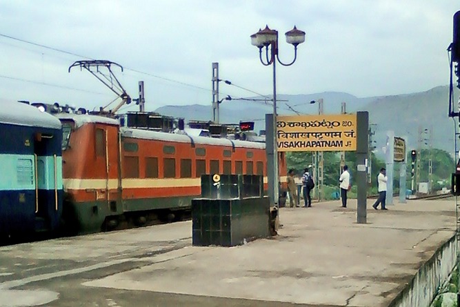 Train chugs out of Visahkapatnam station leaving behind two coaches