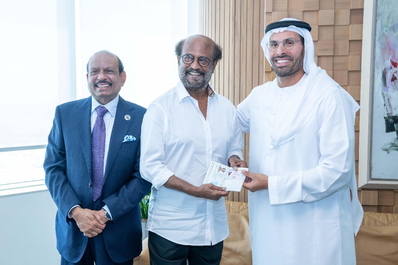 Superstar Rajinikanth receives UAE's 'Golden Visa'