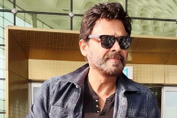 Venkatesh Daggubati aces airport look with checkered shirt and denims