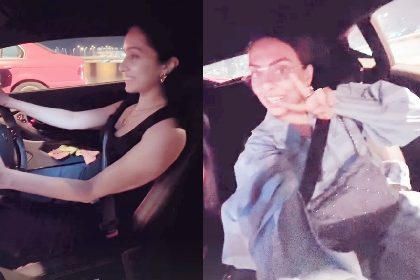 Shraddha Kapoor shares video of driving Lamborghini on Mumbai’s coastal road