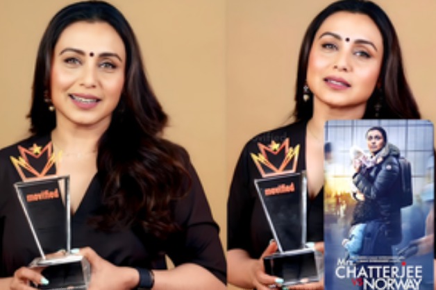 Rani Mukerji feted with Movified Best Actor Award for 'Mrs Chatterjee Vs Norway'