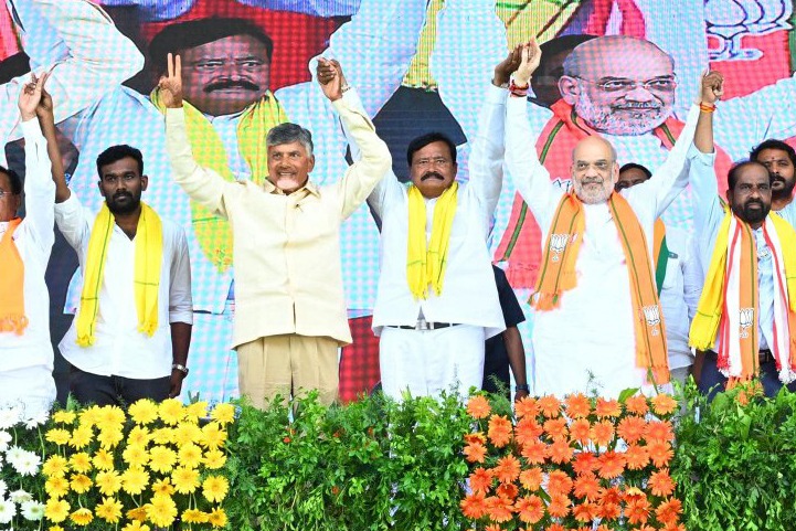 TDP-led NDA leading in 21 LS seats in Andhra Pradesh