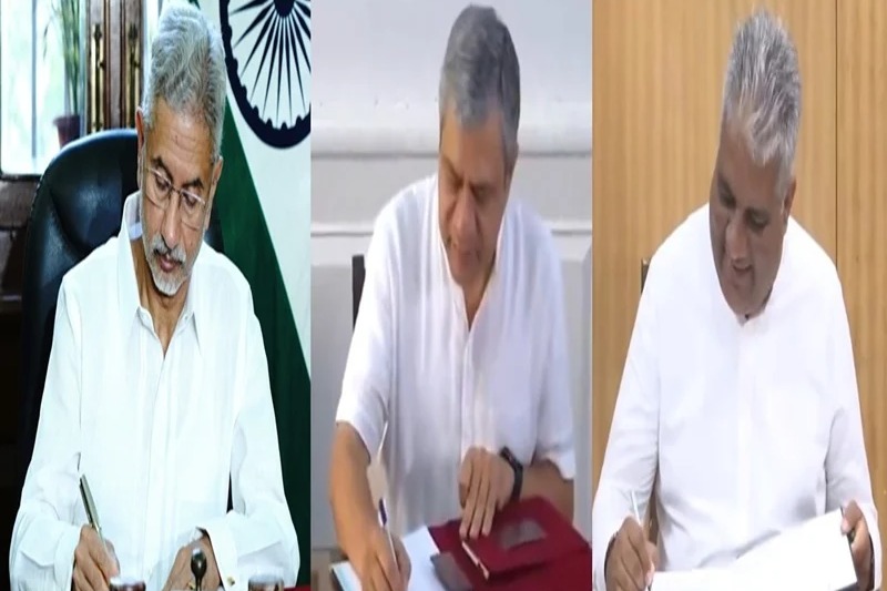 S Jaishankar, Ashwini Vaishnaw, Bhupender Yadav take charge of respective ministries