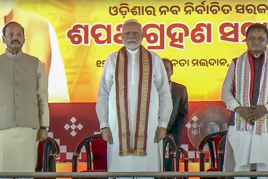 Mohan Charan Majhi takes oath as CM as BJP makes debut in Odisha