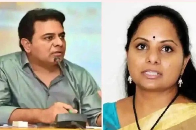 KTR Meets Kavitha in Tihar Jail