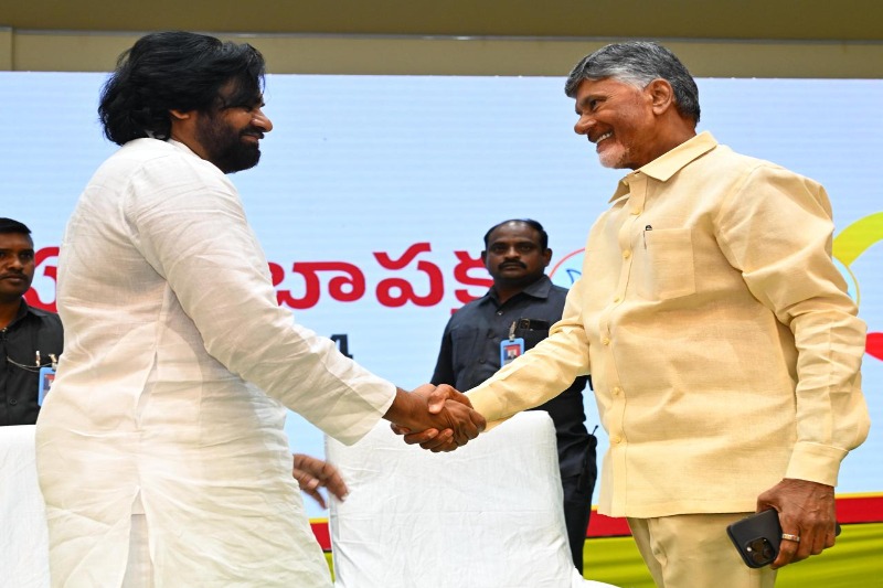 Chandrababu Naidu congratulates Pawan Kalyan on becoming Dy CM