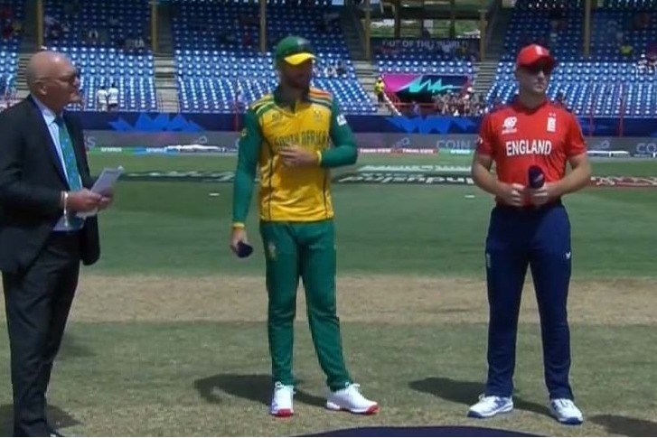 T20 World Cup: Unchanged England elect to bowl first against South Africa