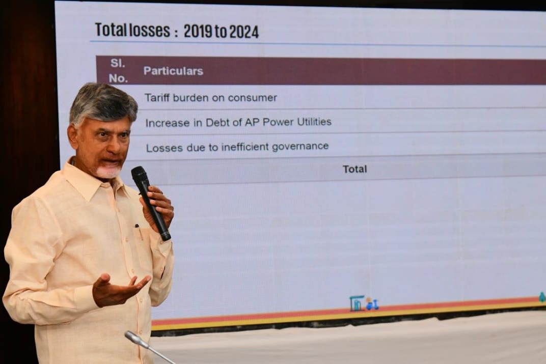 Power sector ruined during Jagan's rule, says Chandrababu Naidu