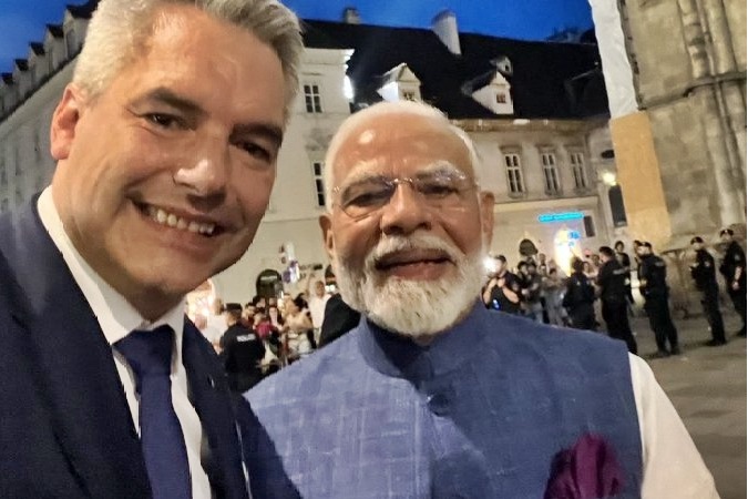 Mention of PM Modi on Austrian Chancellor’s timeline spikes latter’s social media traction