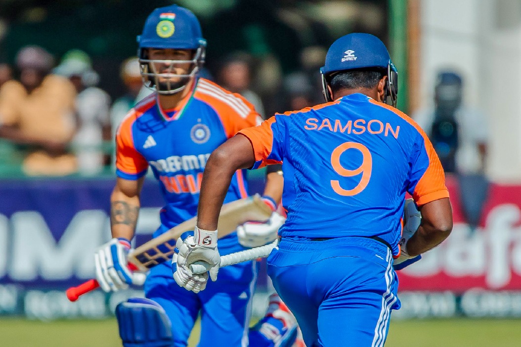 5th T20I: Sanju Samson’s 58 & Shivam Dube’s cameo powers India to 167/6 against Zimbabwe