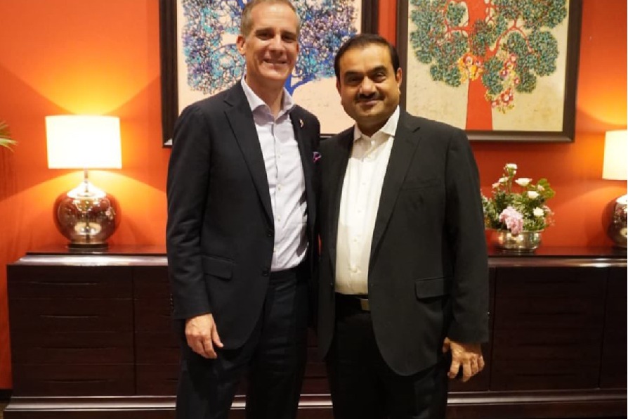 Gautam Adani amazed at US envoy Eric Garcetti's love for kadak chai, chole bhature