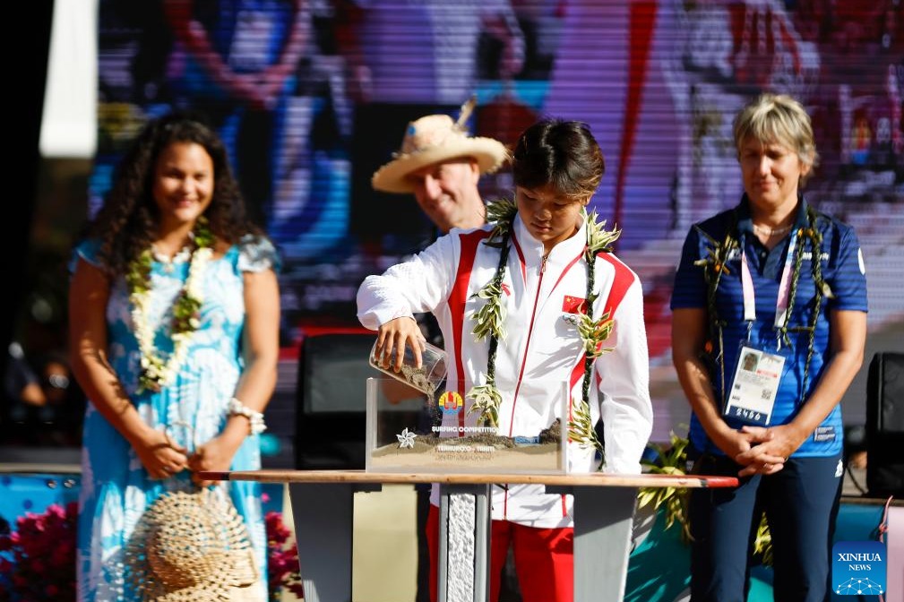 Paris Olympics: Surfing athletes celebrate opening ceremony in Tahiti