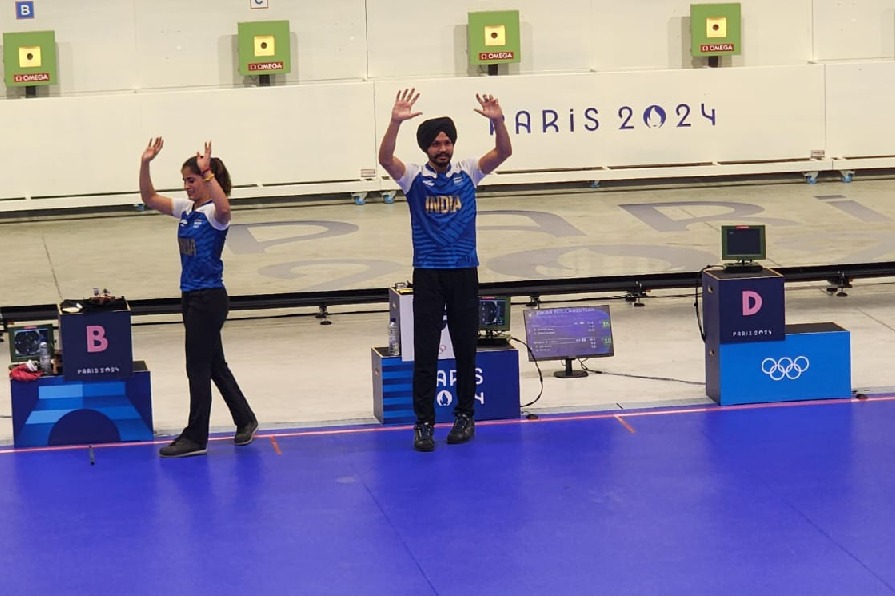 Paris Olympics: Manu, Sarbajot win 10m Air Pistol mixed team bronze