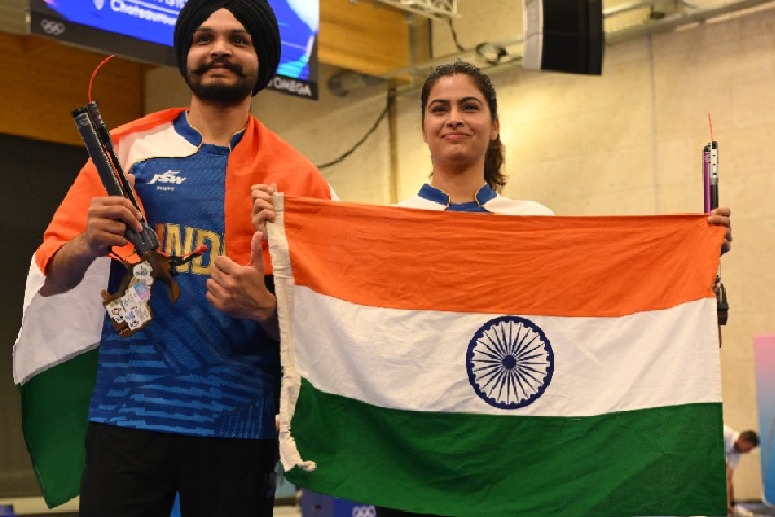 Paris Olympics: PM Modi congratulates Manu Bhaker and Sarabjot Singh for bronze medal win