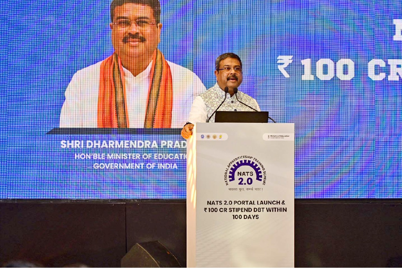 Union Education Minister launches NATS 2.0 portal, disburses stipends to graduates