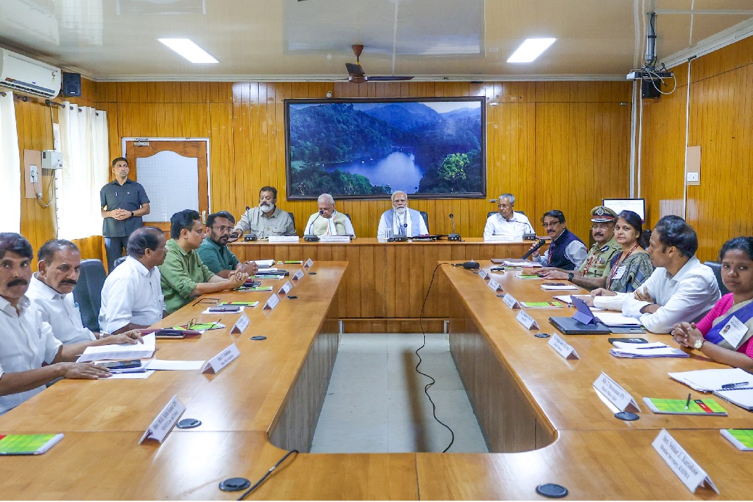 PM Modi chairs special review meeting in Wayanad, assures full assistance