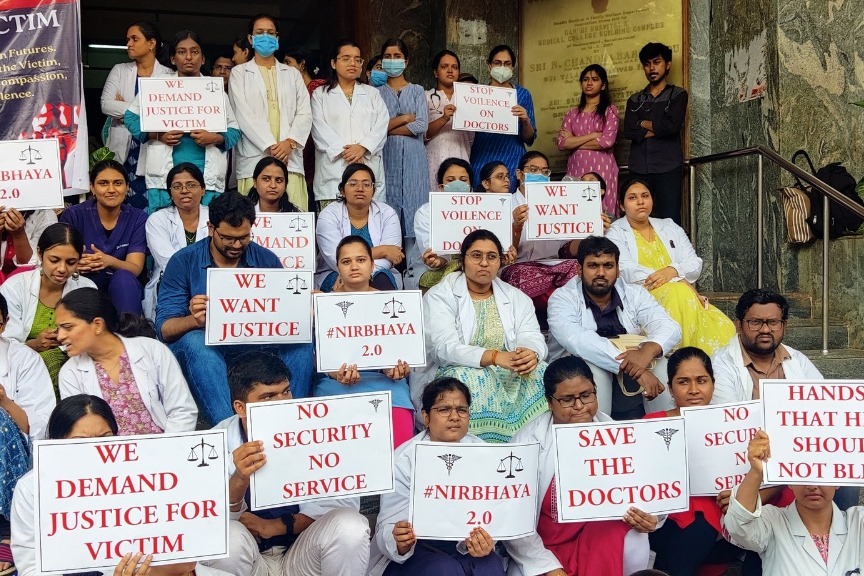 Junior doctors in Telangana boycott outpatient services over Kolkata rape-murder case