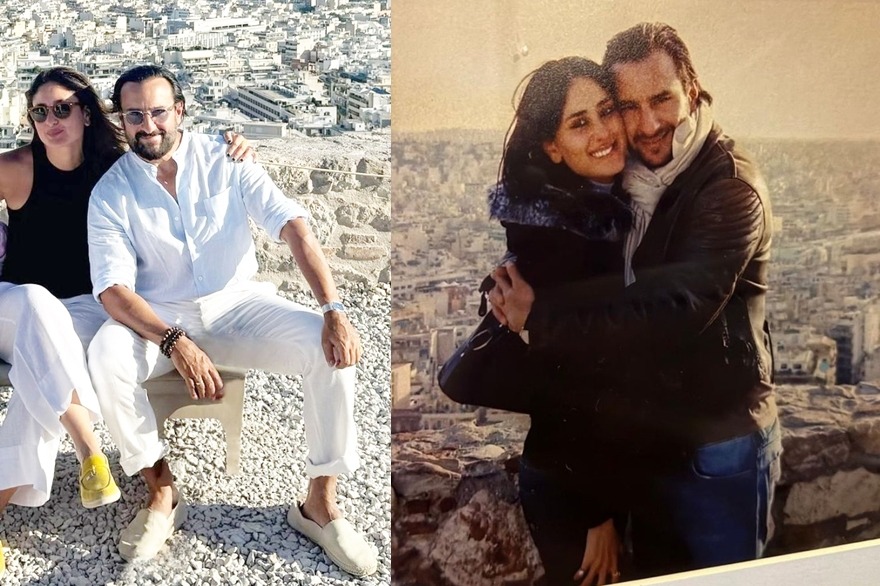 Kareena wishes 'love of my life' Saif on 54th birthday with
 'Parthenon' photos