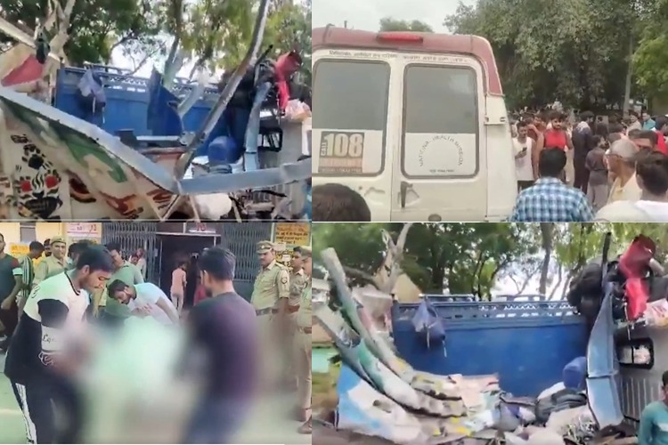 10 killed, 25 hurt after bus collides with pickup van in Bulandshahr