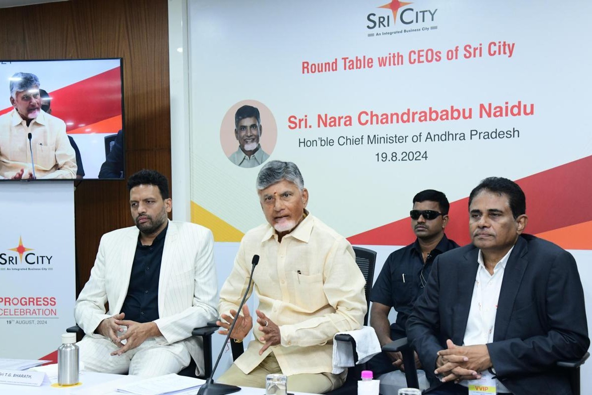 Chandrababu Naidu launches 15 new industrial projects in Sri City